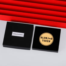 Load image into Gallery viewer, Valentines Day Gifts For Boyfriend Husband Him Men Gag Funny Gifts Naughty Sexy Cute Gift Blowjob Token Coin For Fiancé Bf Girlfriend Couple Small Gift For Anniversary Birthday Christmas Golden 1.5''