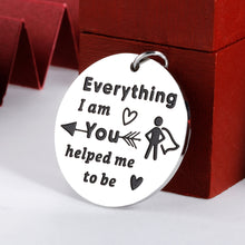 Load image into Gallery viewer, Father’s Day Gifts Keychain for dad Daddy Stepdad from Daughter Son Kids First Time Father Dad-to-be Gift for Husband Hubby from Wife Girlfriend Birthday Valentine Wedding Gifts for Men Him