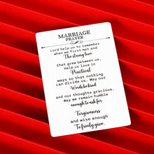 Load image into Gallery viewer, Marriage Prayer Wedding Gifts Card for Husband Couples Anniversary Engagement Christian Unique Gift for Wife Bride Groom Men Him Her Newlywed Couple from Parent Valentines Christmas Easter Present