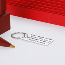 Load image into Gallery viewer, Wife Husband Couple Keychain for Him Her Men Woman Gift for Boyfriend Girlfriend Anniversary Wedding i May Not Be Your First Date Valentines Day Gifts Christmas Stocking Stuffer Keyring