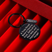 Load image into Gallery viewer, Boss Gift Keychain for Supervisor Leader Mentor Appreciation Gifts Birthday Keychain Thank You Gifts Retirement Leaving Gift from Coworker Colleague Women Men Lady Farewell Christmas Keyring