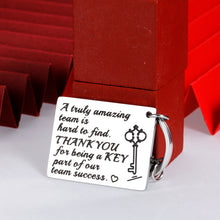 Load image into Gallery viewer, Thank You Gifts Keychain Employee Coworker Gift for Women Men Boss Ladies Team Employee Appreciation Retirement Going Away Farewell Leaving Office Stuff Bosses Day Birthday Christmas Goodbye Gift