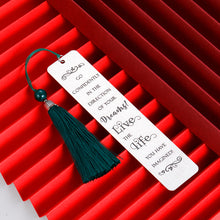 Load image into Gallery viewer, 2021 Graduation Inspirational Gift Bookmark with Tassel for Women Men Book Lovers Christmas Birthday Class of 2021 Gifts for Her Him Friend Daughter Son for College High School Student Teacher