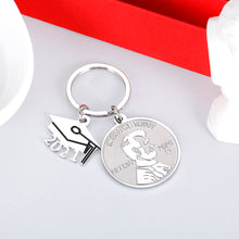 Load image into Gallery viewer, Funny Graduation Gifts Class of 2021 Keychain for Her Him College High School Teen Boys Girls Women Men Students Nurse Law Graduates Lucky Penny Keepsake for Daughter Son Anniversary Birthday
