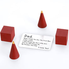 Load image into Gallery viewer, I Love You to Father Gift from Daughter for Dad Husband Christmas Birthday Father's Day Wedding Wallet Insert Card for Stepdad Dad To Be Father Of The Bride Stocking Stuffers Present from Kids