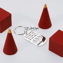Load image into Gallery viewer, Fathers Day Dad Gifts Keychain from Daughter Son Wife Daddy Gift for Stepdad New Dad Husband Father of Bride Gift from Kids Stepdaughter Stepson Child Grandpa Christmas Birthday Valentine Men Him