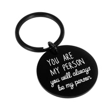 Load image into Gallery viewer, Gifts for Best Friend Keychain Grey's Anatomy Merchandise Christmas You Are My Person for Women Men Boys Girls Key Ring Best Gift for Friends Girlfriend Boyfriend Couples BFF Sister Brother I Love You