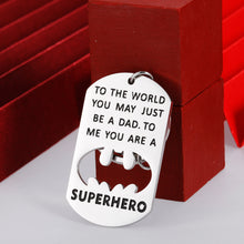 Load image into Gallery viewer, Fathers Day Dad Gifts Keychain from Daughter Son Wife Daddy Gift for Stepdad New Dad Husband Father of Bride Gift from Kids Stepdaughter Stepson Child Grandpa Christmas Birthday Valentine Men Him