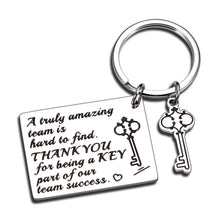Load image into Gallery viewer, Thank You Gifts Keychain Employee Coworker Gift for Women Men Boss Ladies Team Employee Appreciation Retirement Going Away Farewell Leaving Office Stuff Bosses Day Birthday Christmas Goodbye Gift
