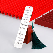 Load image into Gallery viewer, Inspirational Gift Class of 2021 Graduation Bookmark with Tassel for Senior College High School Student Teen Boys Girls Women Men Book Lovers Christmas Birthday for Her Him Friend Daughter Son