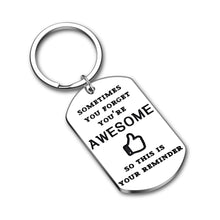 Load image into Gallery viewer, Funny Inspirational Keychain Thank You Christmas Gifts for Friend BFF Coworker Women Men Birthday Graduation Gift for Daughter Son from Dad Mom Teacher Student Her Him Teen Girls Boys Friendship
