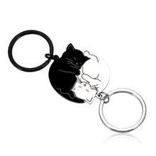 Load image into Gallery viewer, Couple Gift Keychain Cute Cat Matching Gift for Girlfriend Boyfriend Cat Lover Best Friend Husband Wife Him Her Fiancée Couple Stuff for Christmas Valentine's Day Birthday New Year Eve Anniversary
