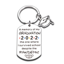Load image into Gallery viewer, 2022 Graduation Gifts for Her Him Class of 2022 Inspirational Keychain for Boys Girls College High School Student Grads Senior Son Daughter Nurse Master Gift for Women Men Best Friend Teen Christmas Birthday