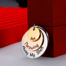 Load image into Gallery viewer, Hamilton Musical Merchandise Gifts Necklace Keychain ‘Not Throwing Away My Shot’ Tri-Layer Broadway Musical Inspired Jewelry for Hamilton Fans Theatre Souvenirs for Teen Girls Women Kids Children