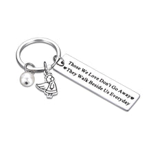 Load image into Gallery viewer, Memorial Gift Keychain for Loss Loved One Sympathy Gift Bereavement Gifts Angel Jewelry Remembrance Grieving Present for Loss Mother Father Mom Dad Sister Grandfather Granddaughter Passed Away