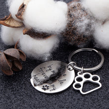Load image into Gallery viewer, Loss of Pet Memorial Keychain Dog Cat Remembrance Jewelry Pet Sympathy Gift Dog Remembrance for Women Men Once by My Side Forever in My Heart Key Ring