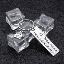 Load image into Gallery viewer, Housewarming Gifts Keychain for New Home Gift First Home Keyring Best Neighbor Gifts Realtor Closing Gifts House Keys New Home New Adventures Presents