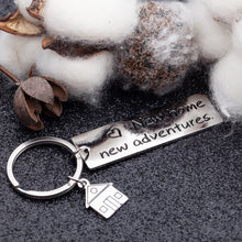 Load image into Gallery viewer, Housewarming Gifts Keychain for New Home Gift First Home Keyring Best Neighbor Gifts Realtor Closing Gifts House Keys New Home New Adventures Presents