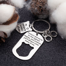 Load image into Gallery viewer, Police Officer Gifts Keychain Cop Gift for Husband from Wife Boyfriend Police Gift from Girlfriend Women Men Protect and Serve to The Highest Degree Key Ring Dog Tag