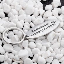 Load image into Gallery viewer, Best Mother Christmas Keychian Mothers Day Gift for Mom Mother in Law Step Mom from Son Daughter in Law Birthday Appreciate Gifts Remember i Love You Mom Wedding Stocking Stuffers Key Ring
