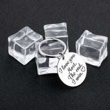 Load image into Gallery viewer, Boyfriend Girlfriend Birthday Gift for Him Her Funny Couple Keychain for Wife Husband Wedding Women Men Boys Girls i Love You Most The End i Win Anniversary Valentine Day