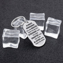 Load image into Gallery viewer, Inspirational Gifts from Mom Dad Christmas Gift for Grandson Granddaughter Keychain for Women Men Student Teen Girls Boys Always Remember You are Braver Than You Believe Graduation Birthday