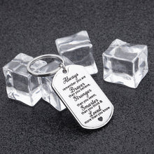 Load image into Gallery viewer, Always Remember You are Braver Than You Believe Inspirational Gift for Teenages Boys Girls Friends Student Graduation Keychain Women Men AA Recover Key Ring