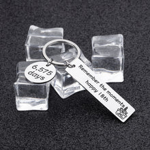 Load image into Gallery viewer, 18 Birthday Gift keychain for Teen Teenage Girls Boys Graduation Anniversary
