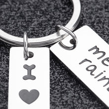 Load image into Gallery viewer, Loss of Pet Memorial Keychain Dog Cat Remembrance Jewelry Pet Sympathy Gift Dog Remembrance for Women Men Once by My Side Forever in My Heart Key Ring