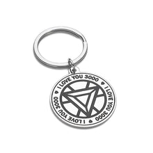 Load image into Gallery viewer, I Love You 3000 Gift for Daughter Son Dad Mom Marvel Avenger Fans Gifts Boyfriend Girlfriend Anniversary Keychain for Husband Wife Iron Man Gift Couple Birthday Gift for Her Him Women Men