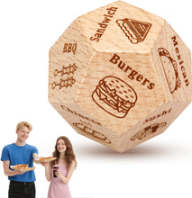 Load image into Gallery viewer, VANLOVEMAC Boo Basket Stuffers Food Dice Decision Date Night Dice Couple Gifts for Him Her Anniversary Christmas Birthday Gifts for Boyfriend Girlfriend Husband Wife Stocking Stuffers for Women Men
