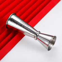 Load image into Gallery viewer, 11 Year Anniversary Steel Gifts for Him Her 11 Year Wedding Anniversary Steel Gifts for Women Men Couple Steel Jigger 2 OZ 1 OZ for 11th Anniversary Cocktail Jigger Present for Husband Wife Boyfriend
