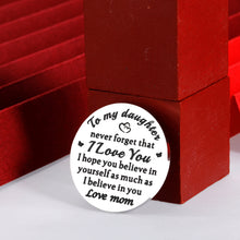 Load image into Gallery viewer, Inspirational Gifts for Daughter from Mom Pocket Hug Token 2023 Graduation Gifts for Daughter Her Teens Girls Stepdaughter Birthday Present from Stepmom Keepsakes I Love You Daughter Gift
