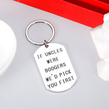 Load image into Gallery viewer, VANLOVEMAC Uncle Gifts Keychain, Funny Uncle Gifts from Niece Nephew, Gag Gifts for Uncle Fathers Day Birthday Gifts for Uncle Christmas Stocking Stuffer
