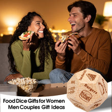 Load image into Gallery viewer, VANLOVEMAC Boo Basket Stuffers Food Dice Decision Date Night Dice Couple Gifts for Him Her Anniversary Christmas Birthday Gifts for Boyfriend Girlfriend Husband Wife Stocking Stuffers for Women Men
