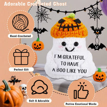 Load image into Gallery viewer, Halloween Boo Basket Stuffers for Women Him Her, Anniversary Birthday Gifts for Boyfriend Girlfriend Husband Wife, Funny Cute Handmade Positive Crochet Ghost, Romantic I Love You Gift for Her Couple
