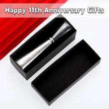 Load image into Gallery viewer, 11 Year Anniversary Steel Gifts for Him Her 11 Year Wedding Anniversary Steel Gifts for Women Men Couple Steel Jigger 2 OZ 1 OZ for 11th Anniversary Cocktail Jigger Present for Husband Wife Boyfriend
