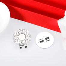 Load image into Gallery viewer, 商品图片 VANLOVEMAC 10 Year Anniversary Tin Gifts for Him Golf Ball Marker Hat Clip Golf Accessories for Men Husband Gift from Wife Tin Gifts for 10th Anniversary Wedding Christmas Easter Basket Stuffers
