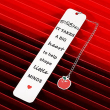 Load image into Gallery viewer, VANLOVEMAC Teacher Appreciation Gifts Bookmark for Women Men Book Lovers Thank You Gifts for Preschool Daycare Spanish Teacher Retirement Christmas Graduation Birthday Gift from Students
