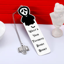 Load image into Gallery viewer, Halloween Horror Bookmarks for Women - Book Marks for Reading, Dark Romance, Ghostface, Spooky Basket Stuffers, Scary Book Lover Gifts, Wicked Merch, Scream Bookmark, Halloween Bookmarks
