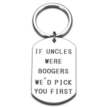 Load image into Gallery viewer, VANLOVEMAC Uncle Gifts Keychain, Funny Uncle Gifts from Niece Nephew, Gag Gifts for Uncle Fathers Day Birthday Gifts for Uncle Christmas Stocking Stuffer
