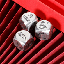 Load image into Gallery viewer, Funny Gifts for Wife Date Night Dice for Couple Valentines Gifts for Him Her Boyfriend 6 Year Anniversary Iron Gifts for Husband Food Decision Dice Wedding Gifts Stocking Stuffers for Women Men
