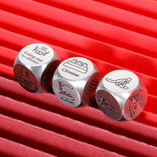 Load image into Gallery viewer, Funny Gifts for Wife Date Night Dice for Couple Valentines Gifts for Him Her Boyfriend 6 Year Anniversary Iron Gifts for Husband Food Decision Dice Wedding Gifts Stocking Stuffers for Women Men
