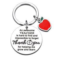Load image into Gallery viewer, VANLOVEMAC Teacher Appreciation Gifts for Women Men,Thank You Gifts for Teacher Mentor Tutor Daycare from Students,Teacher Birthday Thanksgiving Gifts Graduation Retirement Gifts Keychains
