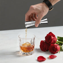 Load image into Gallery viewer, 11 Year Anniversary Steel Gifts for Him Her 11 Year Wedding Anniversary Steel Gifts for Women Men Couple Steel Jigger 2 OZ 1 OZ for 11th Anniversary Cocktail Jigger Present for Husband Wife Boyfriend
