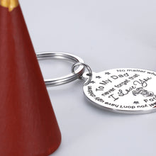 Load image into Gallery viewer, Dad Gift from Son Daughter Funny Inspirational Keychain for Him Men from Stepdaughter Stepson No Matter What Life Throws At You, At Least You Don’t Have Ugly Children from Teenage Keyring
