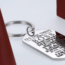 Load image into Gallery viewer, Boss Birthday Keychain for Mentor Supervisor Leader Appreciation Gift Thank You Gifts Mentor Retirement Gift Leaving Gift from Coworker Colleague Farewell to be leader Christmas
