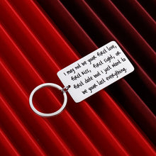 Load image into Gallery viewer, Wife Husband Couple Keychain for Him Her Men Woman Gift for Boyfriend Girlfriend Anniversary Wedding i May Not Be Your First Date Valentines Day Gifts Christmas Stocking Stuffer Keyring
