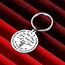 Load image into Gallery viewer, Dad Gift from Son Daughter Funny Inspirational Keychain for Him Men from Stepdaughter Stepson No Matter What Life Throws At You, At Least You Don’t Have Ugly Children from Teenage Keyring
