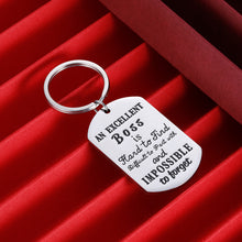 Load image into Gallery viewer, Boss Appreciation Gift Birthday Keychain for Supervisor Leader Thank You Gifts Mentor Retirement Gift Leaving Gift from Coworker Colleague Farewell a Truly Great Boss Is Hard To Find Christmas Key Rin

